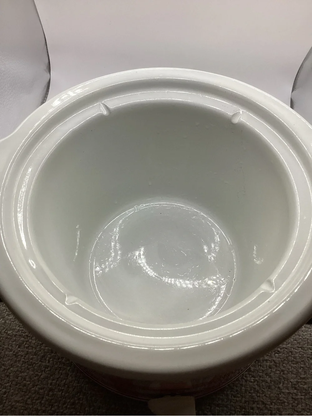 The Pioneer Woman Red Gingham Slow Cooker Crockpot  with Glass Lid 1.5 qt